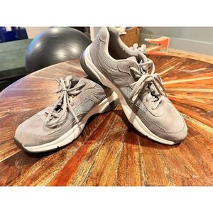 Ryka Suede Lace-Up Walking Sneakers - Nova- Sconce Grey- Size 11M